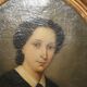 Portrait Elegant Woman oil on canvas, 19th century
