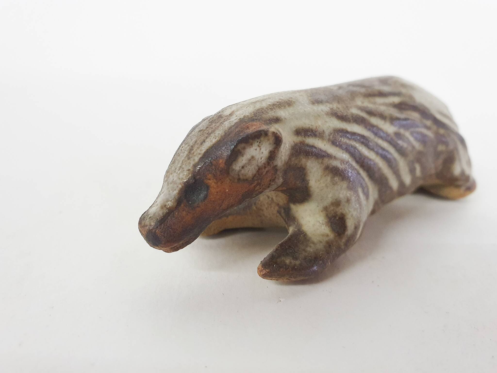 Small ceramic skunk sculpture by Tremar Pottery, United Kingdom