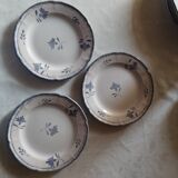 Set of 3 Niderviller dessert plates