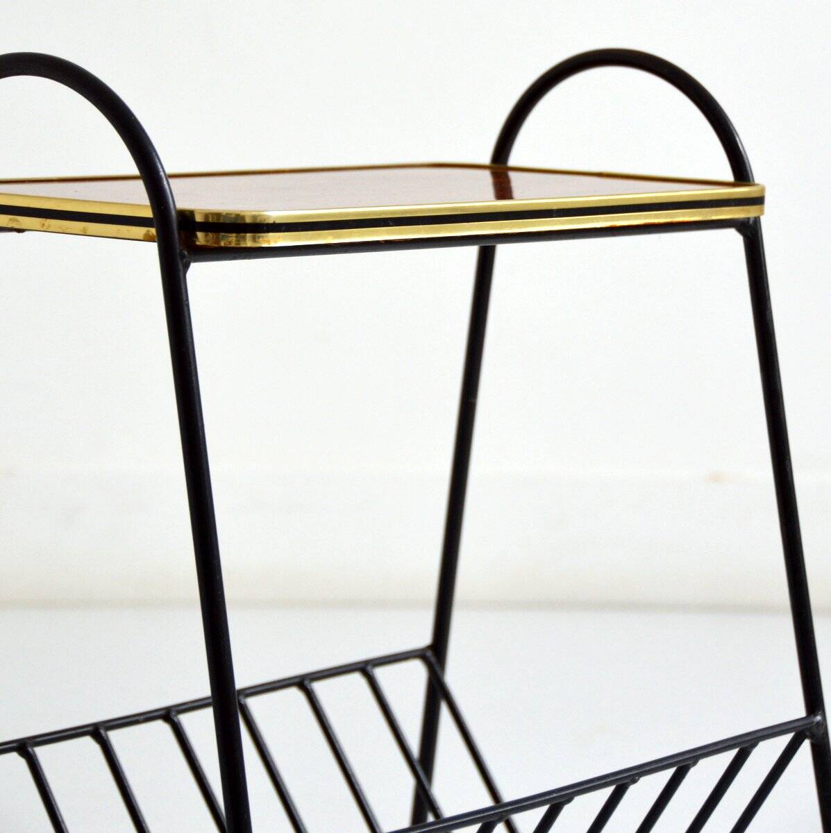 Vintage side table / magazine rack 1950 – 1960s