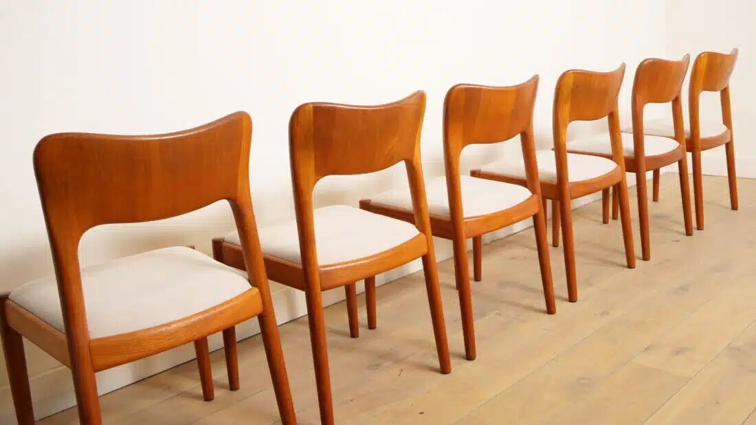 6 x dining chair | John Mortensen | Niels Koefoed | Model Ole | Teak