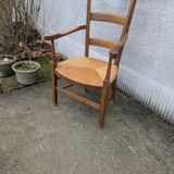 Straw armchair