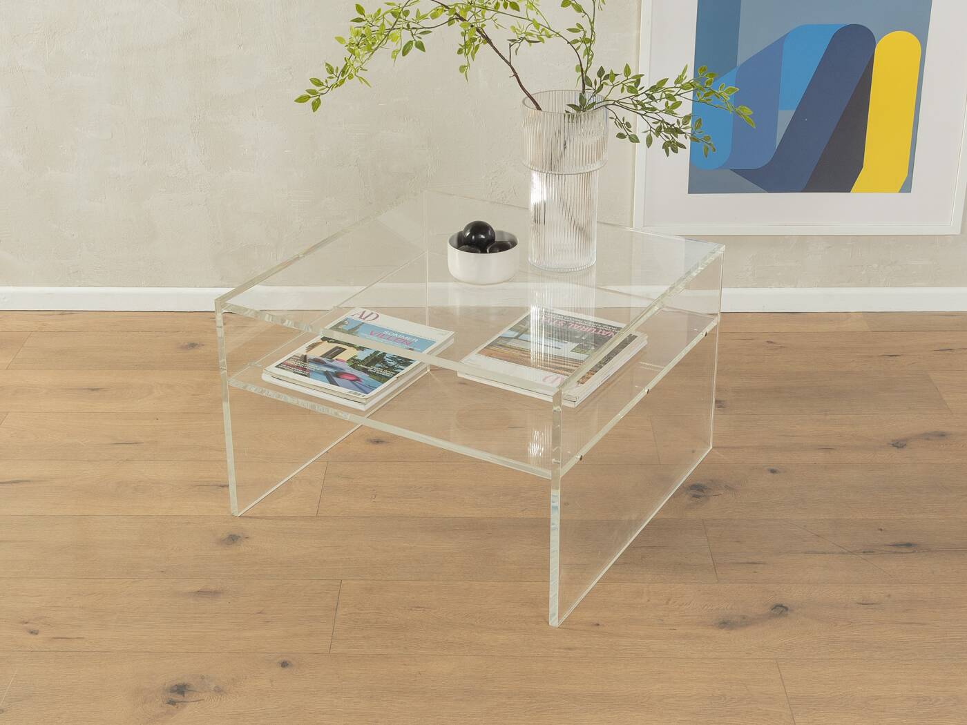 60s Acrylic Coffee Table
