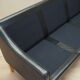 Black leather sofa, Danish design, 1970s, manufacture: Hurup Møbelfabrik