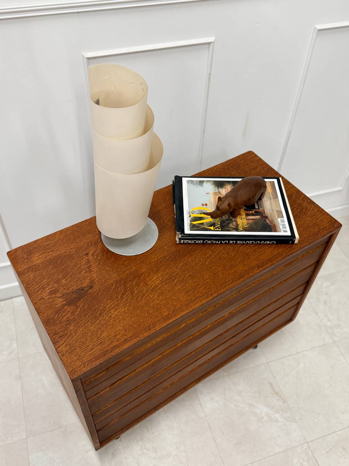 Teak chest of drawers