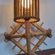 Vintage rattan wall lamp