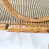 Portable bar bottle holder in rattan