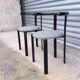 Paire de chaises moderniste 1980