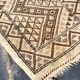 Tapis marocain beige et marron, années 70 - 186x266cm
