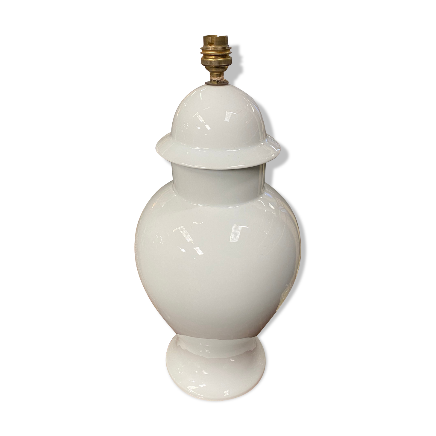 Large porcelain lamp stand from Limoges