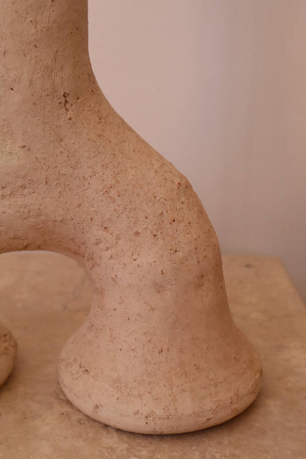 Raw tamegroat wabi sabi pottery sculpture