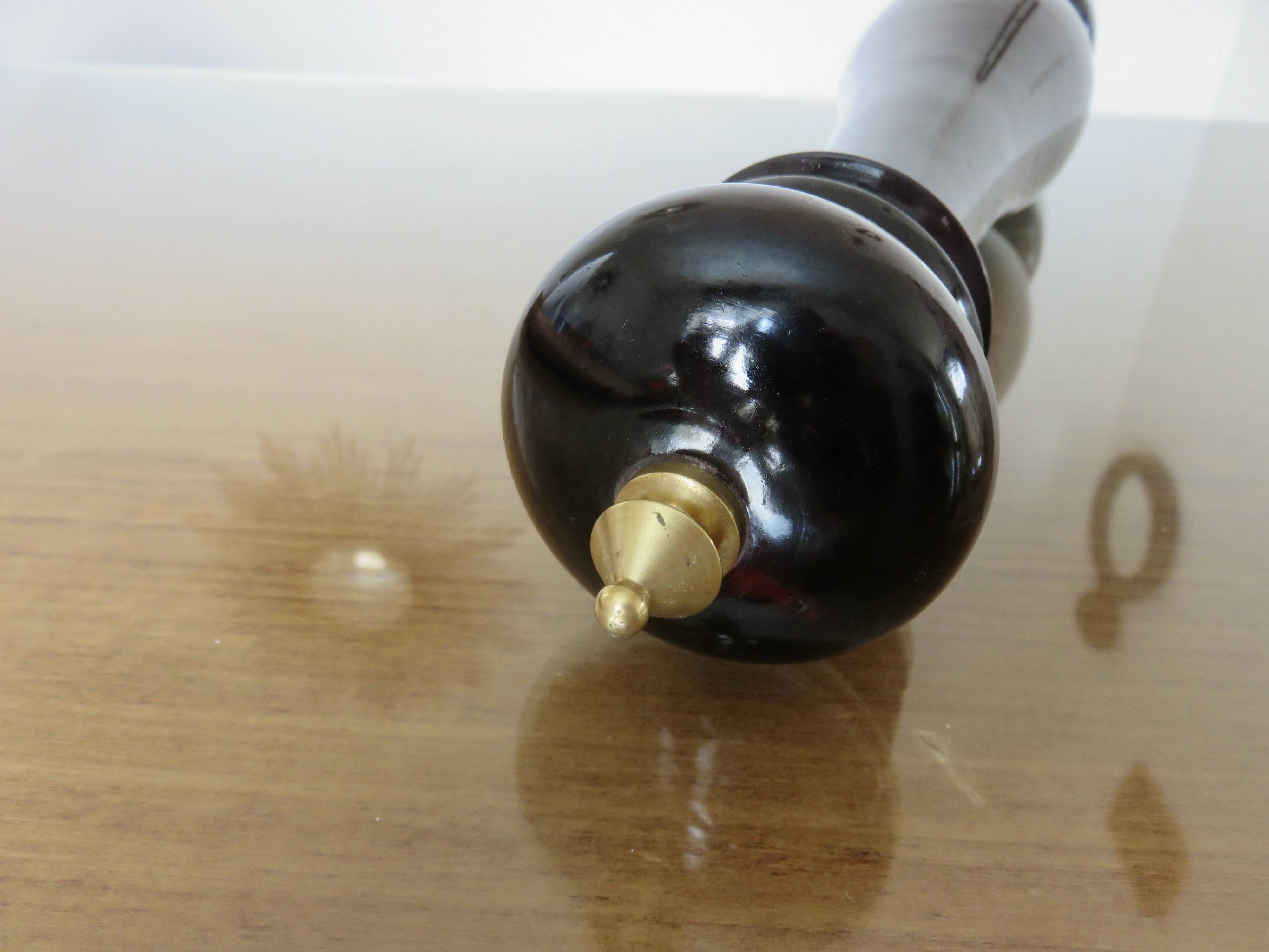 Xxl pepper mill by "chiaruzi" "cc" florence, italy, lacquered wood, 1970