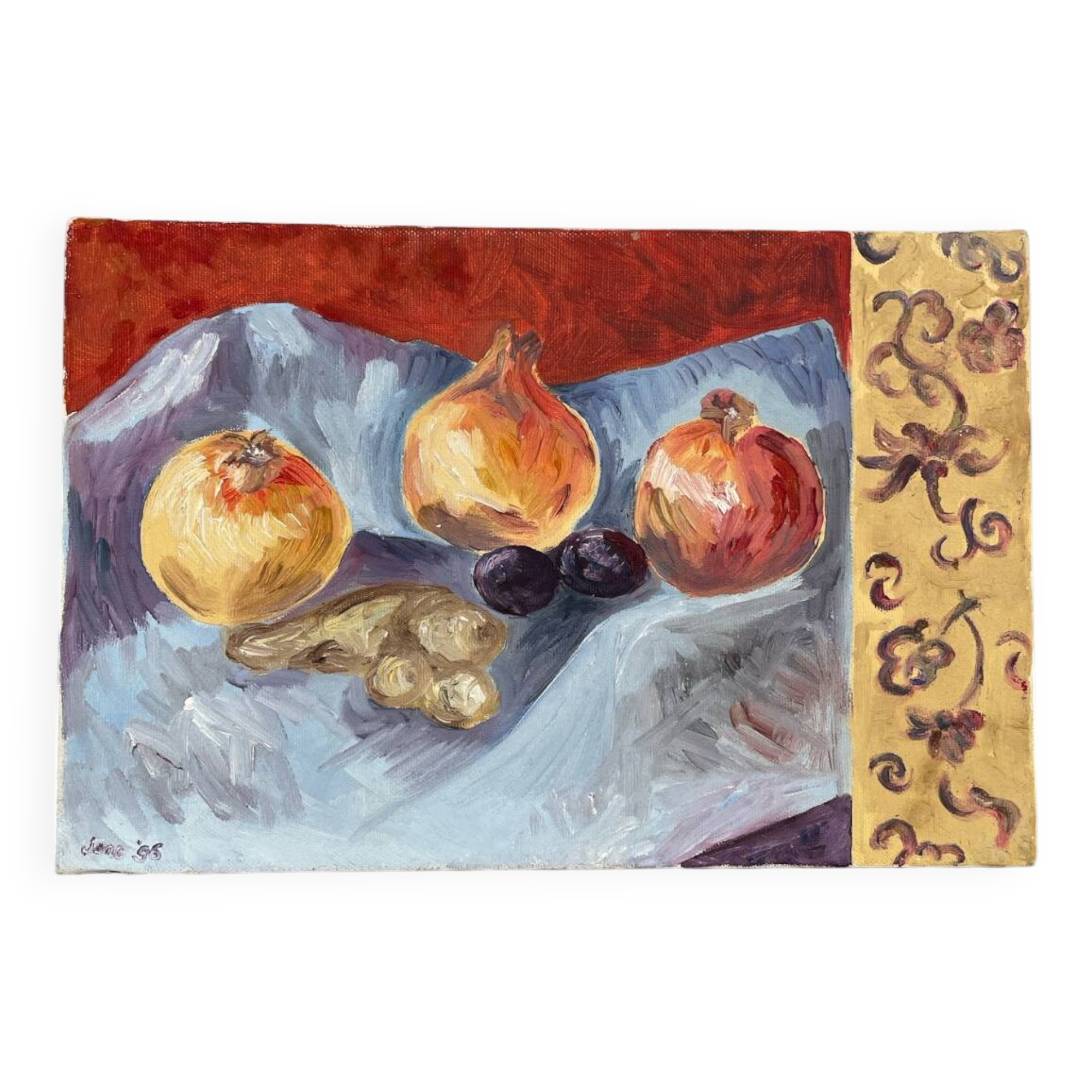 Still life oil painting