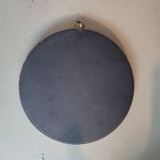 Vintage mirror with mustard velvet frame