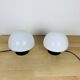 Pair of 70s space age mushroom lamps, Optelma