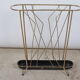 Golden metal umbrella door