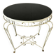 Side table in iron and glass in French Regency style, 1950s.