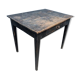 Table de ferme en bois patiné noir