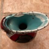 Vintage vase, made of glazed lava stone.