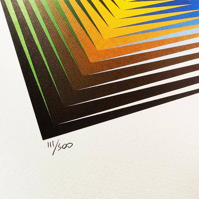 Lithographie de Victor Vasarely, édition limitée et numérotée, années 1970