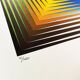 Lithographie de Victor Vasarely, édition limitée et numérotée, années 1970