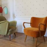 Chair vintage 50/60s beige pink