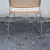 Talin chrome and cane chair
