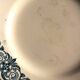 6 mismatched flat plates Terre de fer bleu Alésia Marcel Longchamp