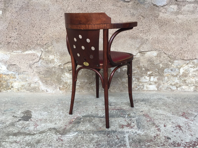 Bistro armchairs, bentwood, Scheepers, made in Belgium