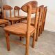Lot de 6 chaises en pin massif design scandinave Reiner Daumiller vintage années 70