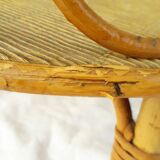 Portable bar bottle holder in rattan