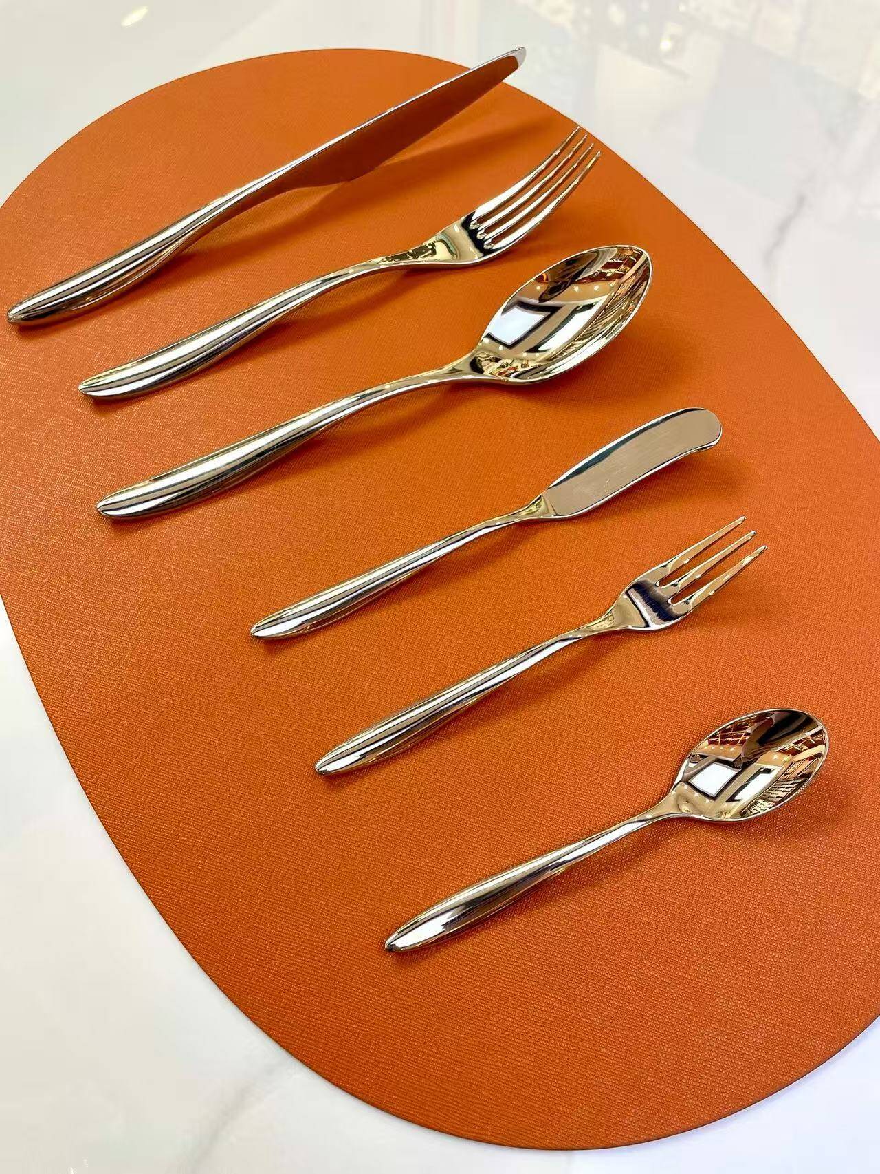 Hermès attelage flatware set – complete 6-piece set