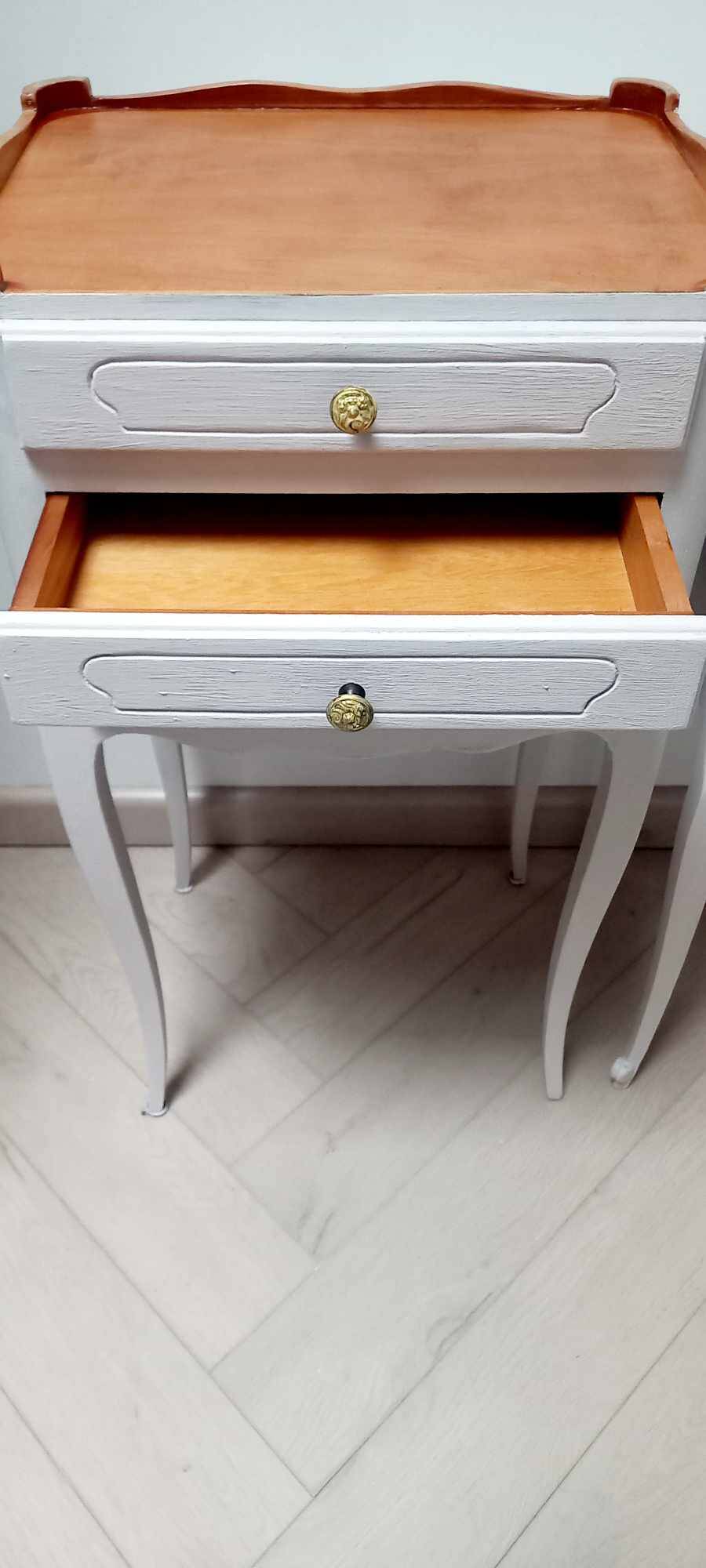 Pair of antique bedside tables