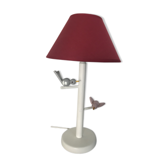 Lampe enfant bois Maison Bonnichon Paris 1960