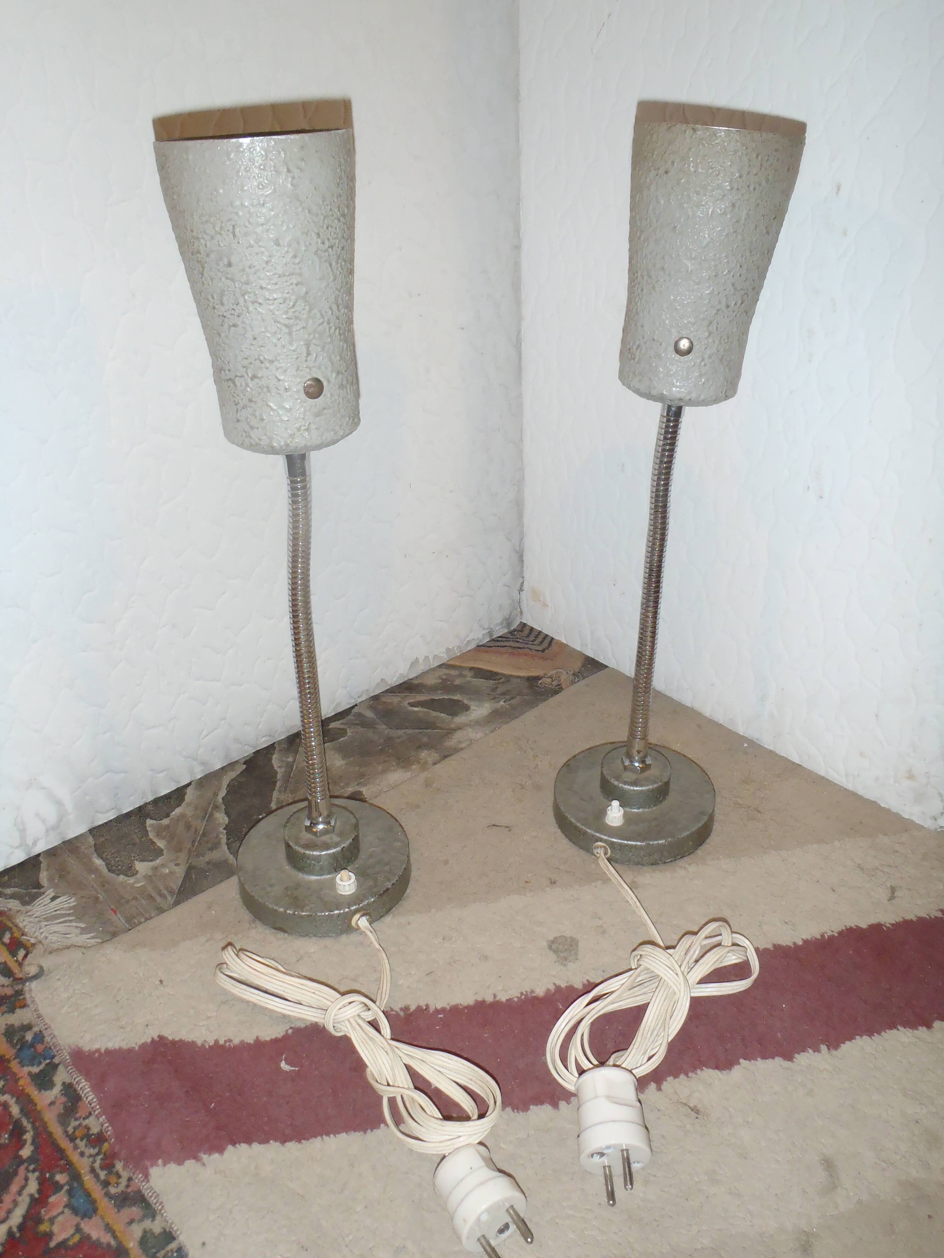 Pair of industrial lamp COGIT Paris 1950/1960