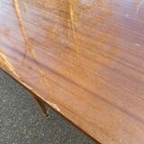 Table à manger scandinave extensible bois et palissandre laquée 250cm