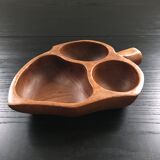 Exotic wooden servant dish