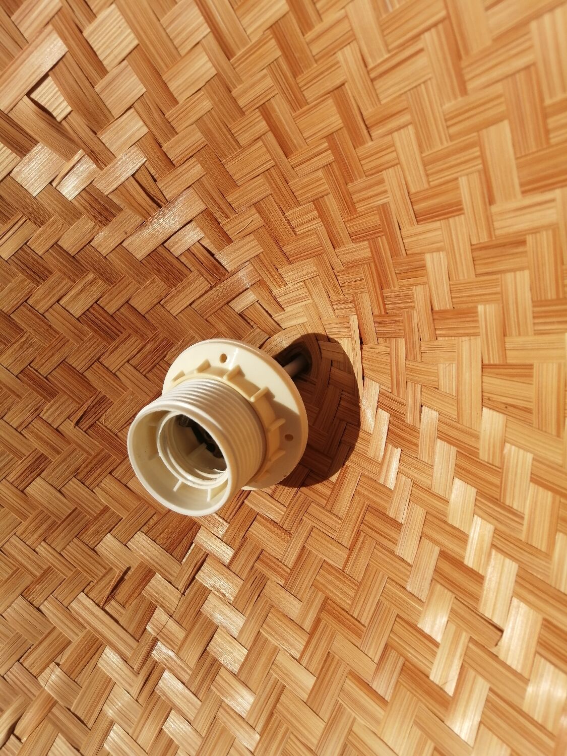 Vintage palm leaf pendant light