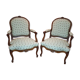 Paire de fauteuils de style Louis XV