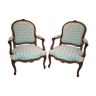 Pair of Louis XV style armchairs