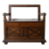 Antique wooden bank chest