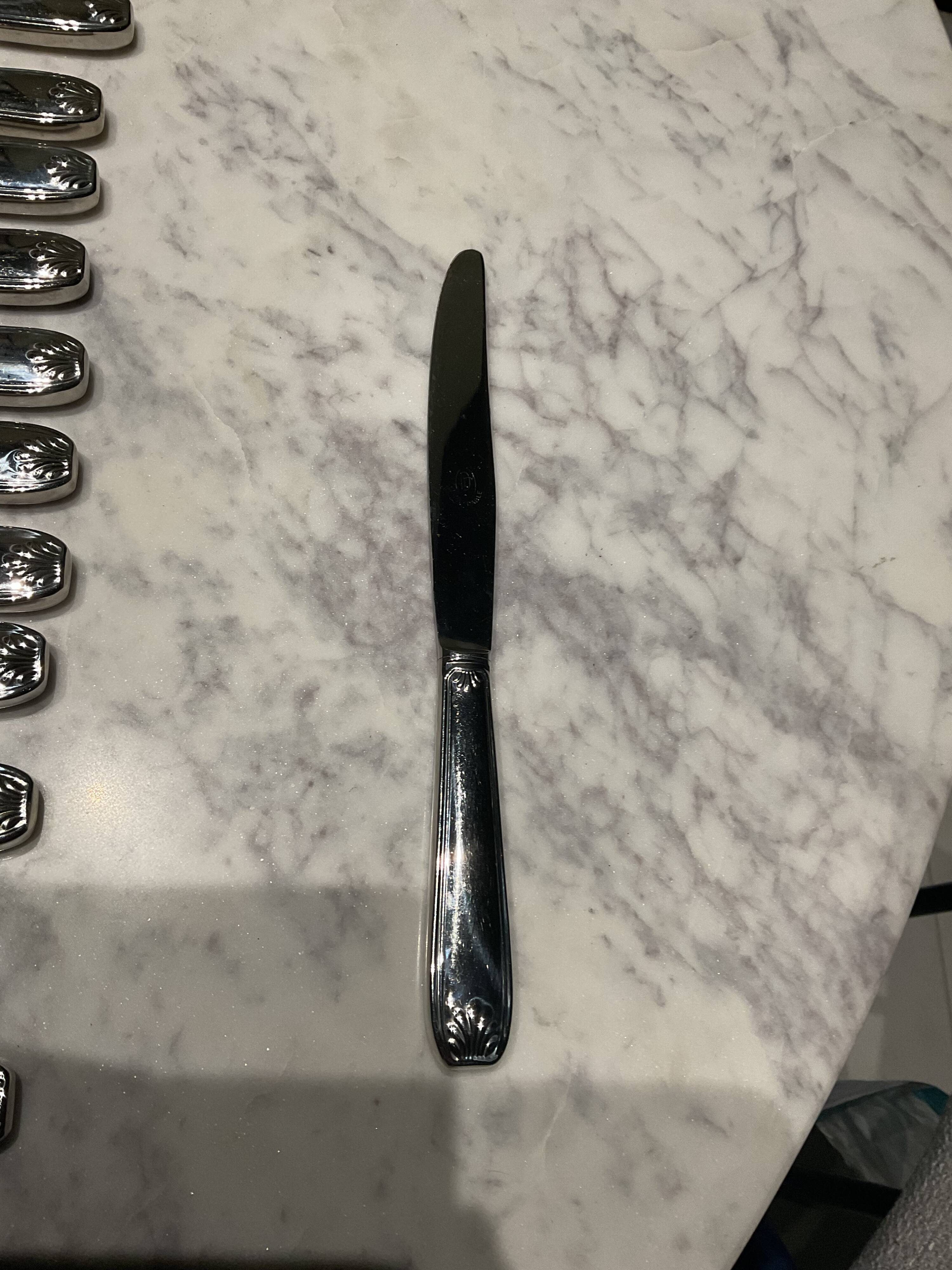 12 couteaux Inox . Vintage