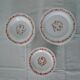 18 Scania vintage orange flower plates arcopal france