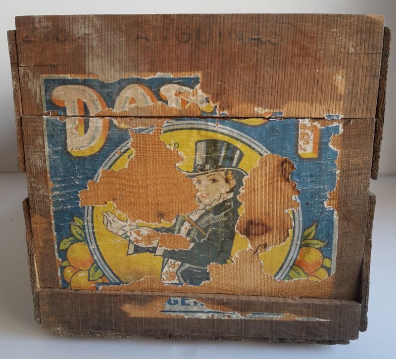 Case wood transport old fruit Magraner-Co Espana Dandy
