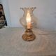 Vintage style boudoir lamp in glass and marble