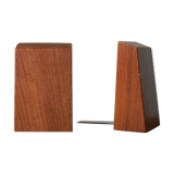 Mid-century bookends in teak, 1950s, set of 2