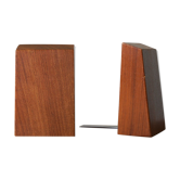Mid-century bookends in teak, 1950s, set of 2