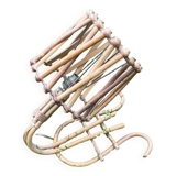 Vintage rattan wall lamp 1960