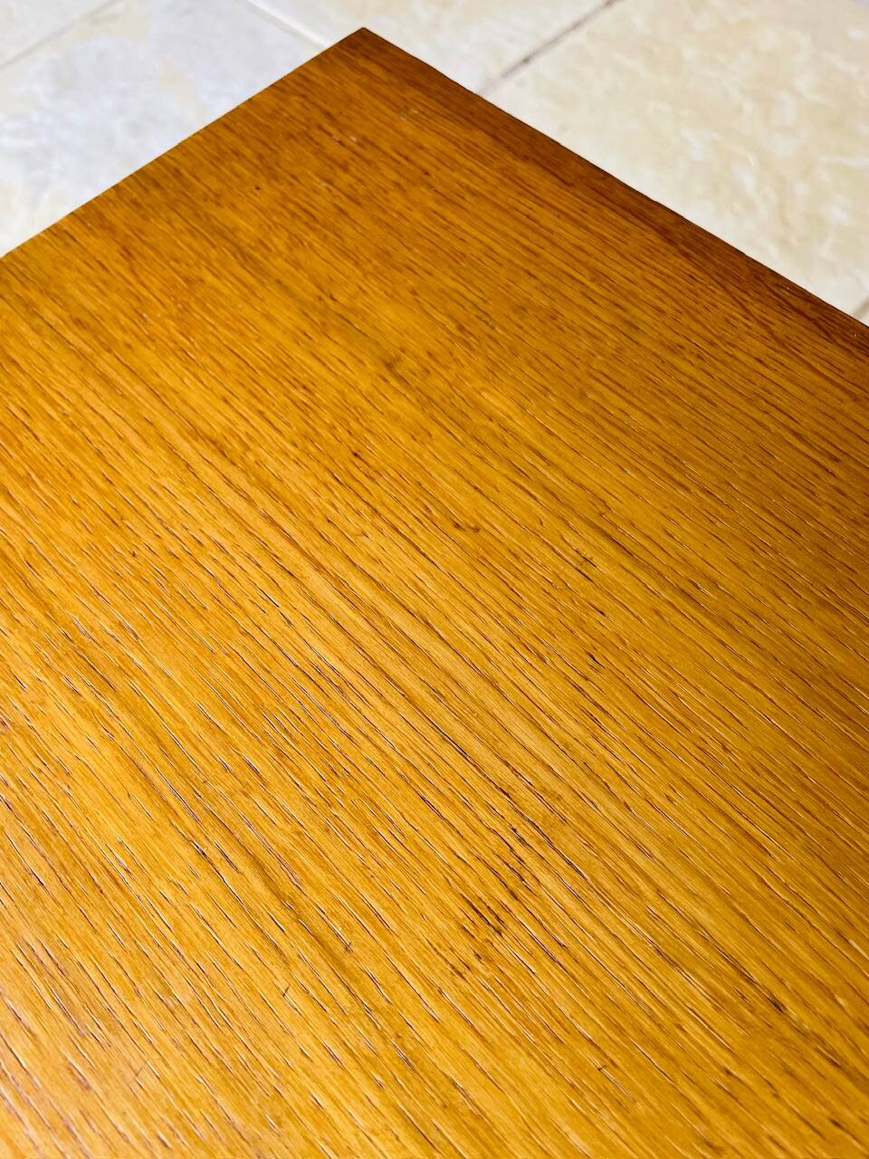 Vintage Scandinavian-style oak bedside table, circa 1960s/1970s