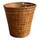 Rattan wastebasket